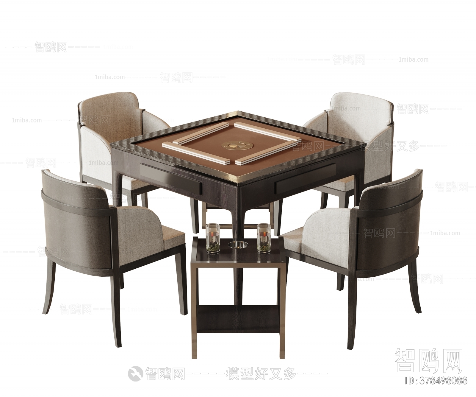 新中式麻将桌椅