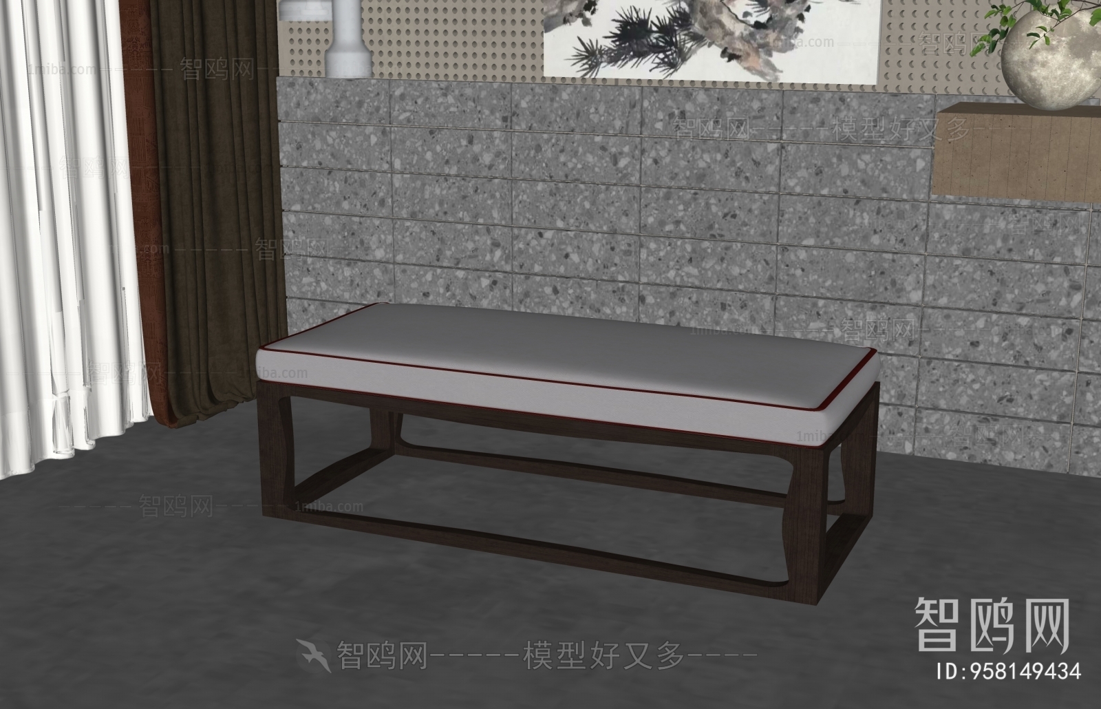 New Chinese Style Bench