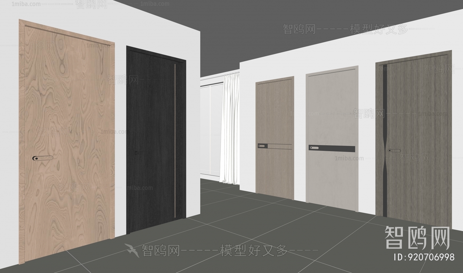 Modern Solid Wood Door