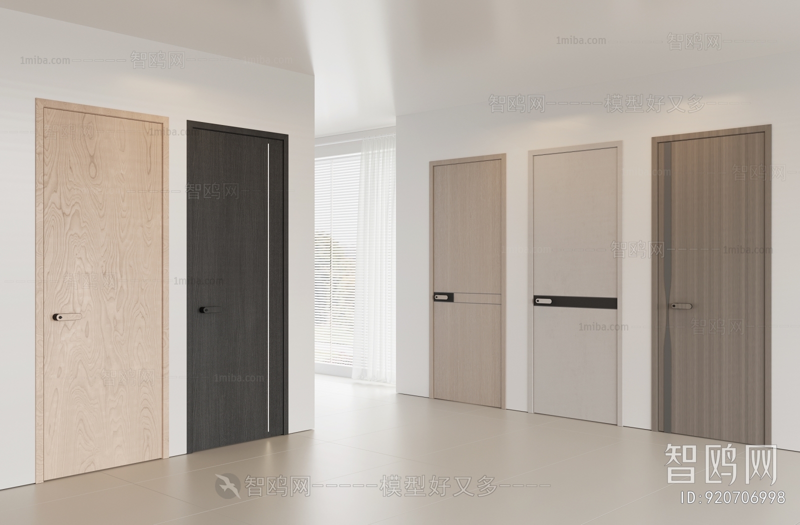 Modern Solid Wood Door