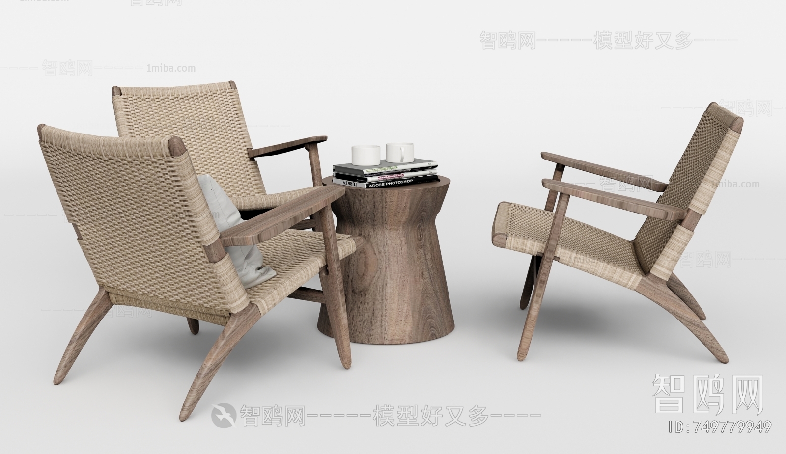 Wabi-sabi Style Leisure Table And Chair