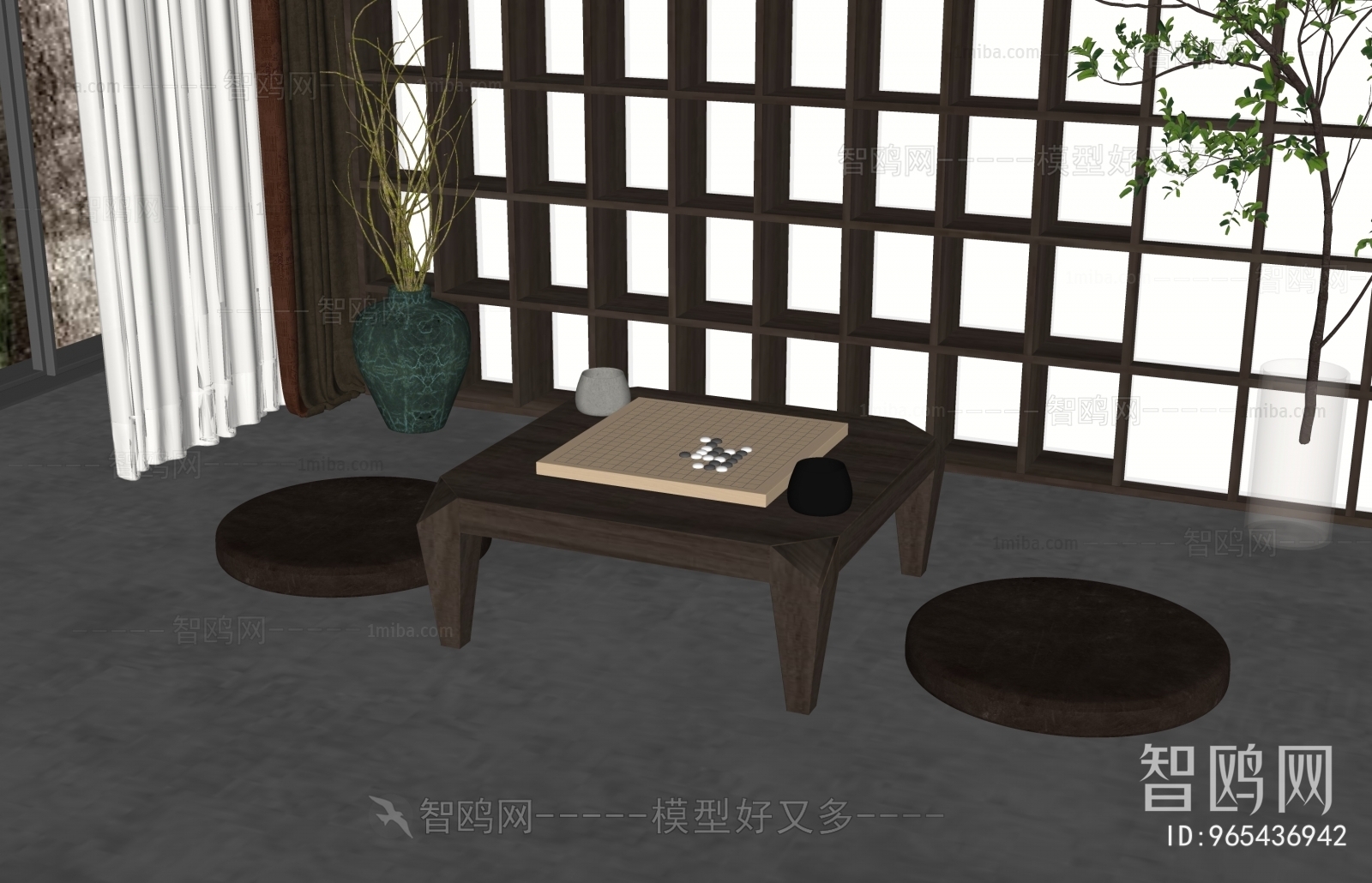 新中式榻榻米围棋桌垫