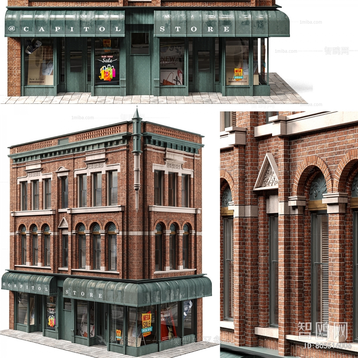 Simple European Style Building Appearance