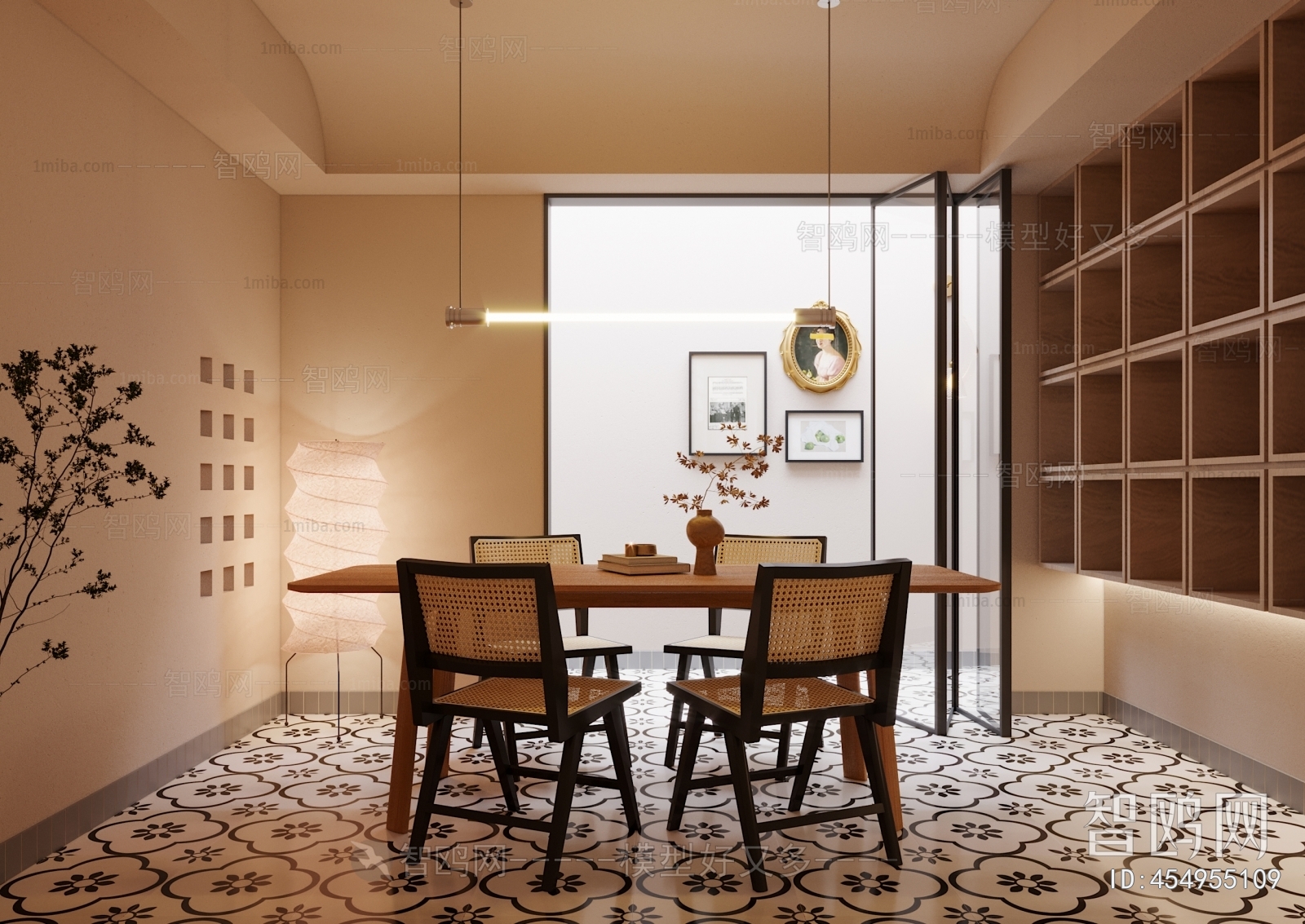 Wabi-sabi Style Dining Room