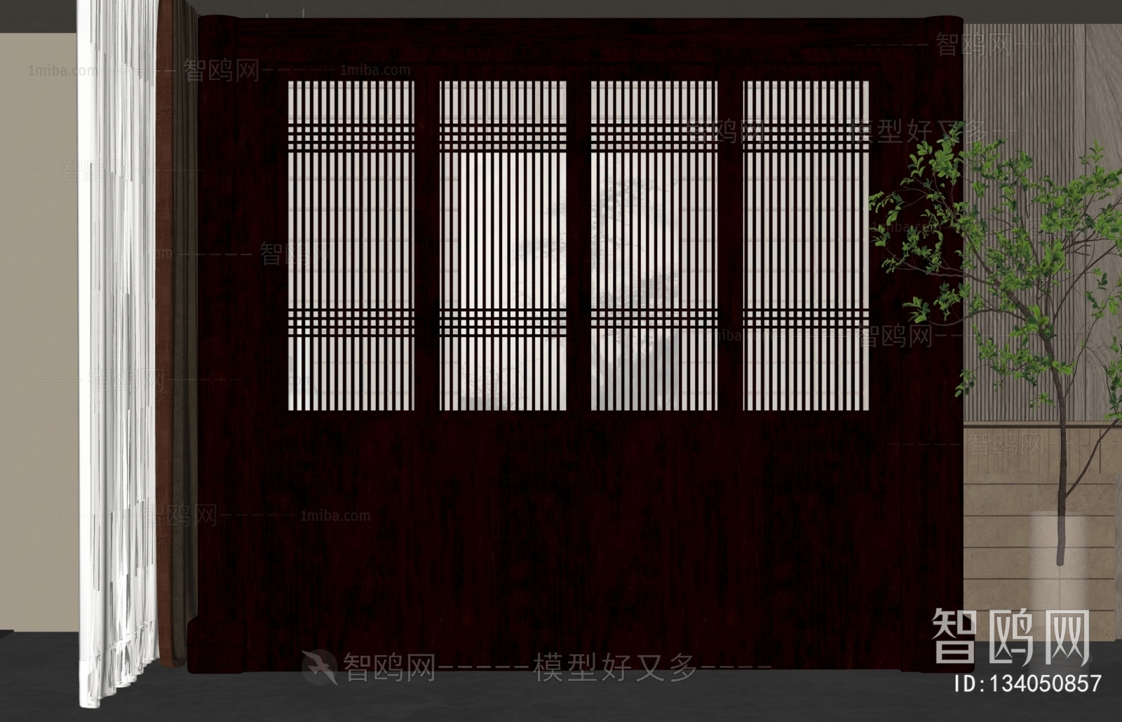 新中式实木窗户