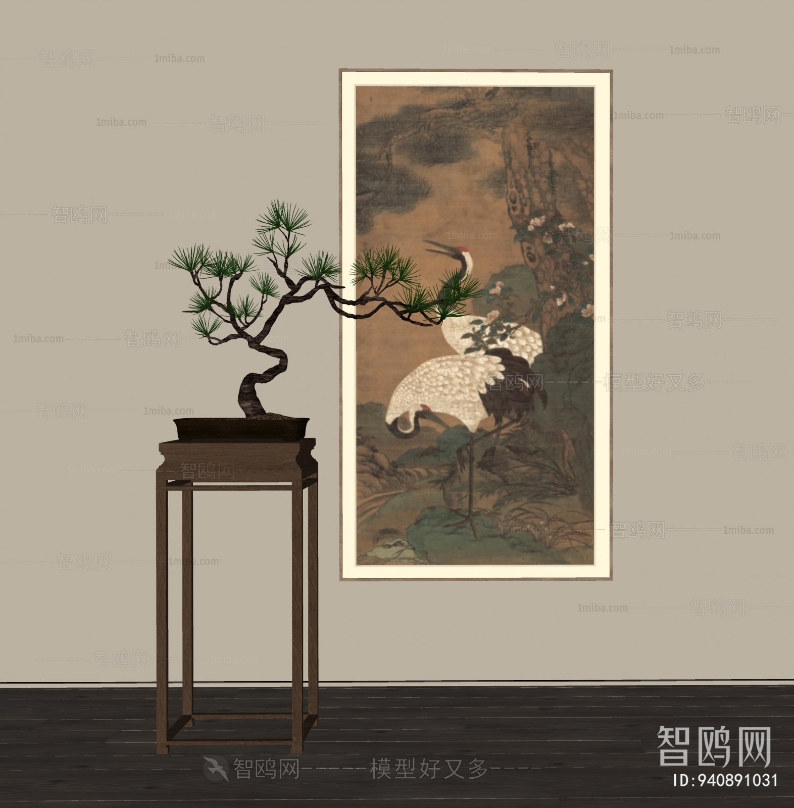 新中式仙鹤装饰画