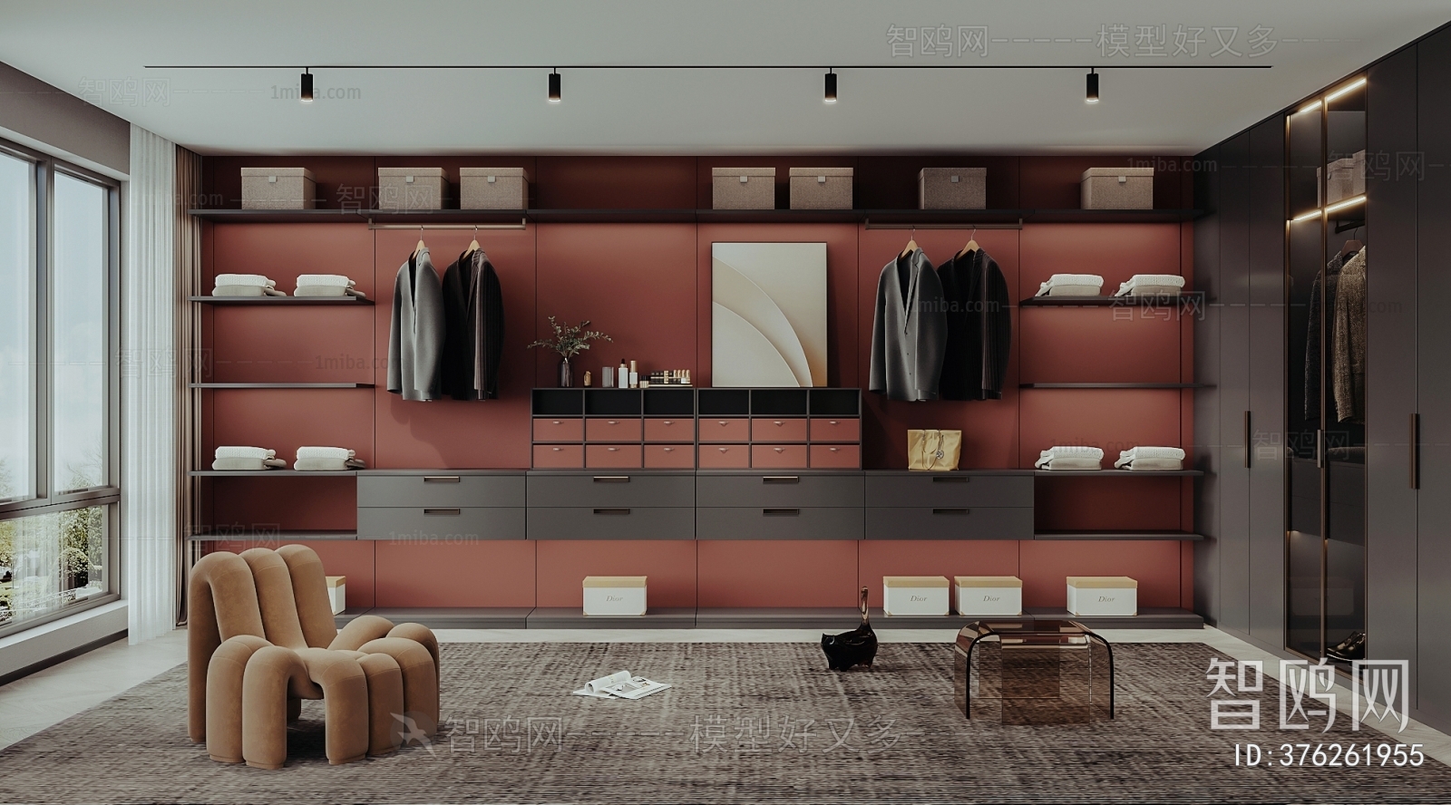 Modern Clothes Storage Area