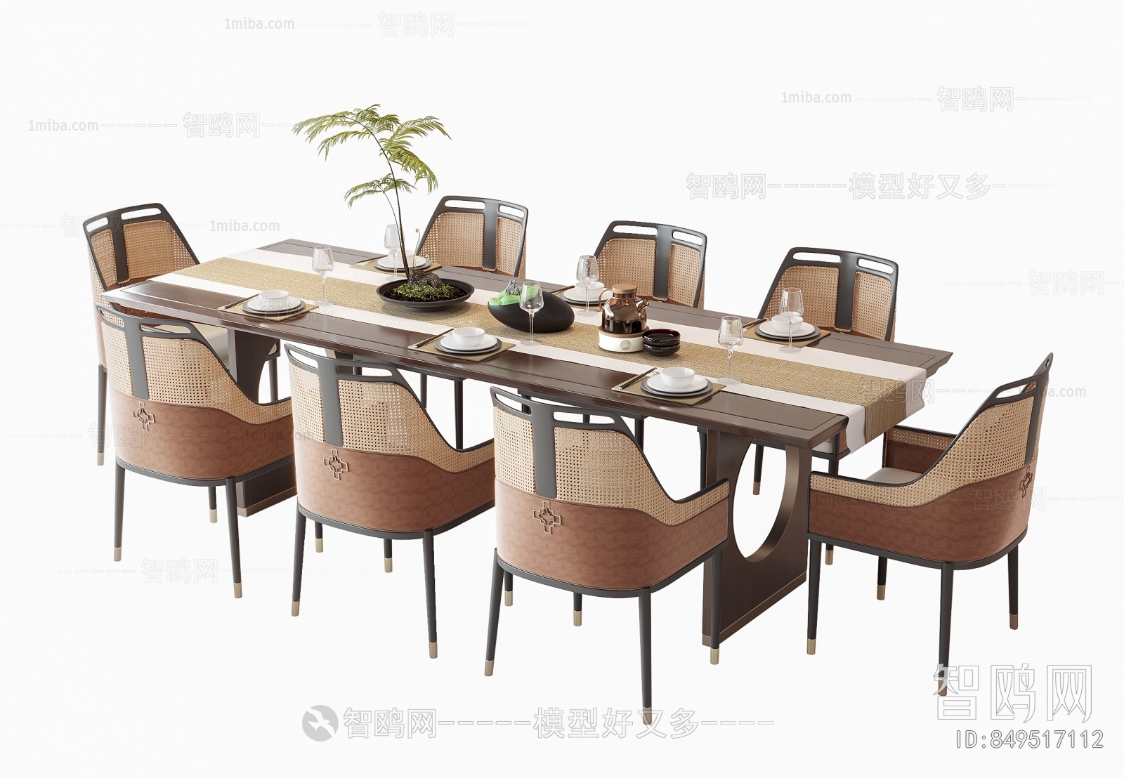 New Chinese Style Dining Table And Chairs