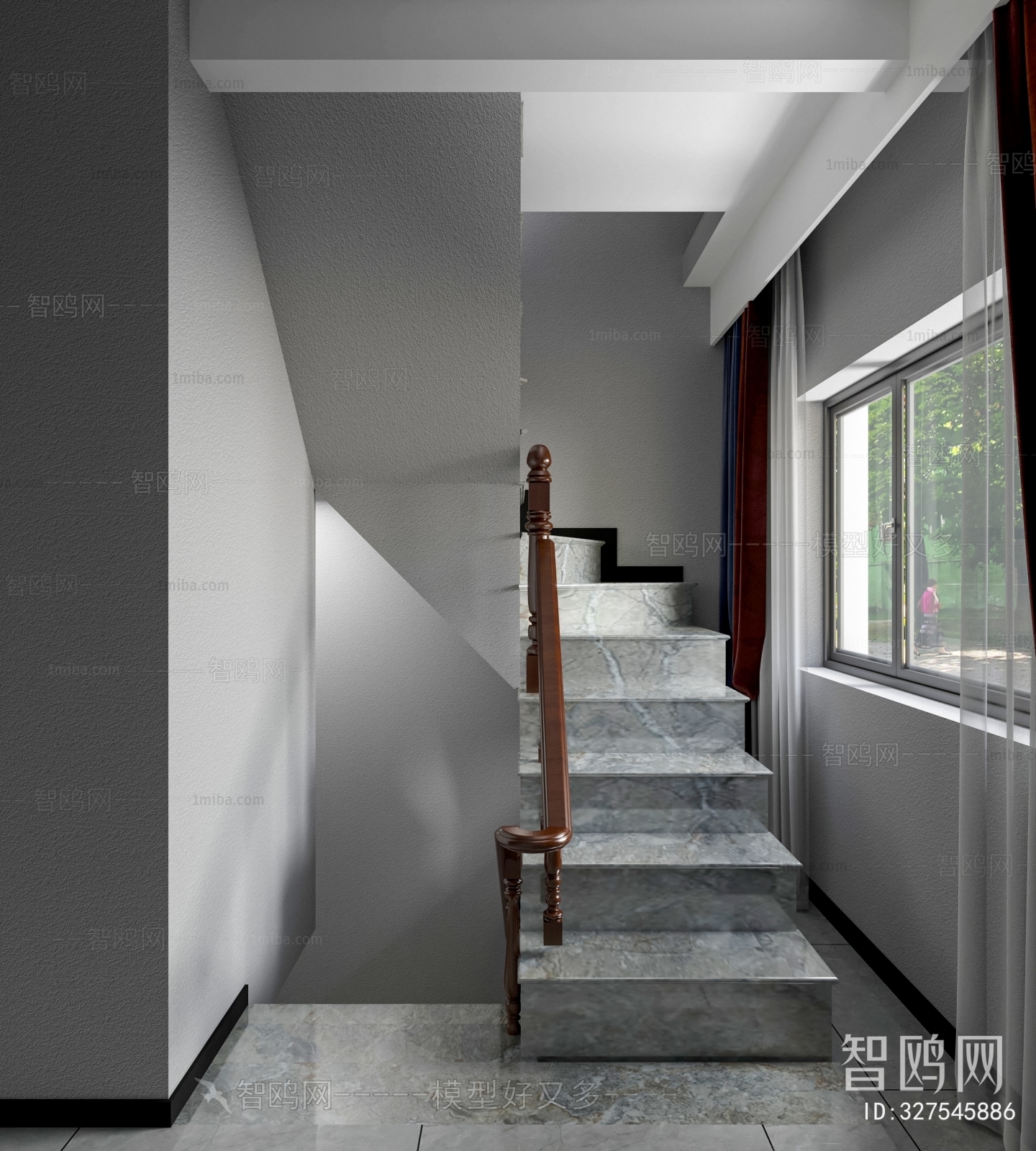 New Chinese Style Stairwell