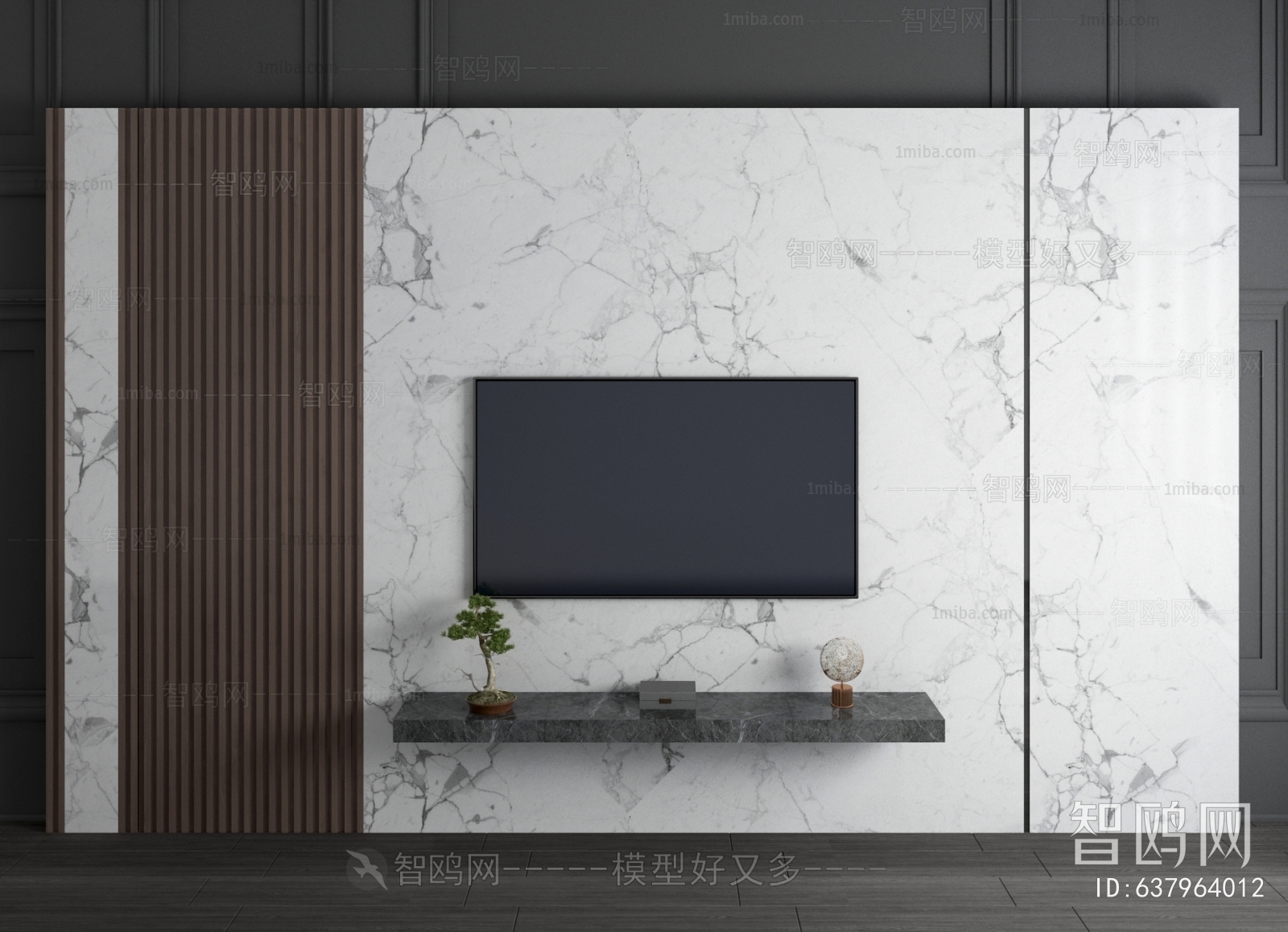 New Chinese Style TV Wall