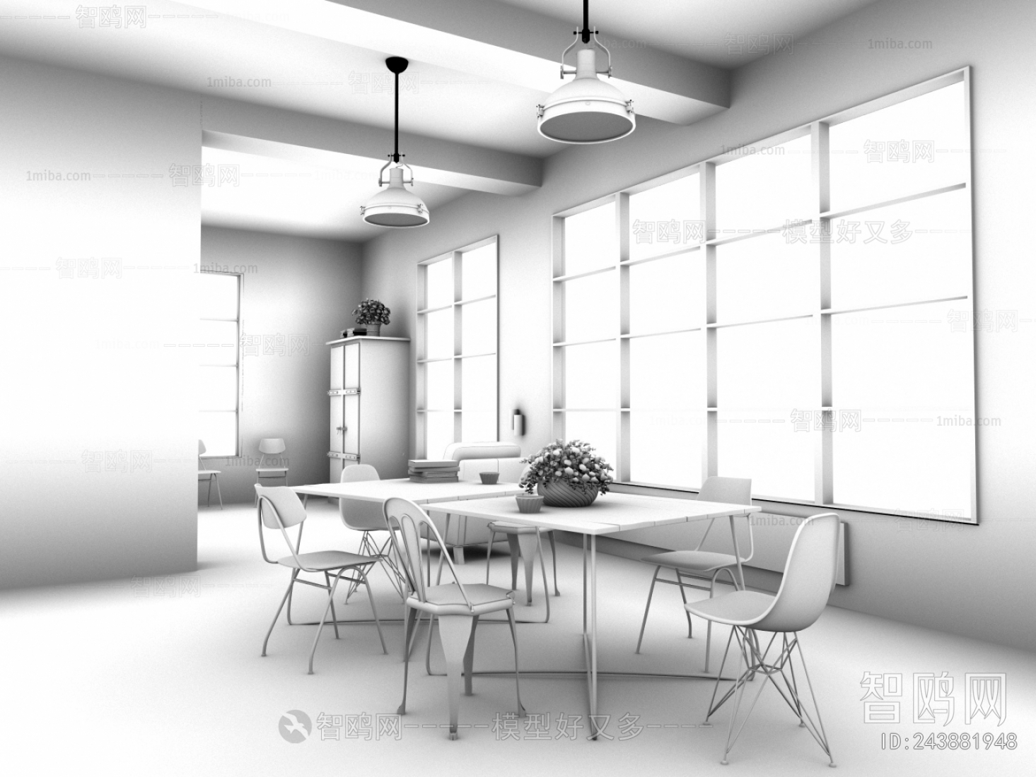 Industrial Style Meeting Room