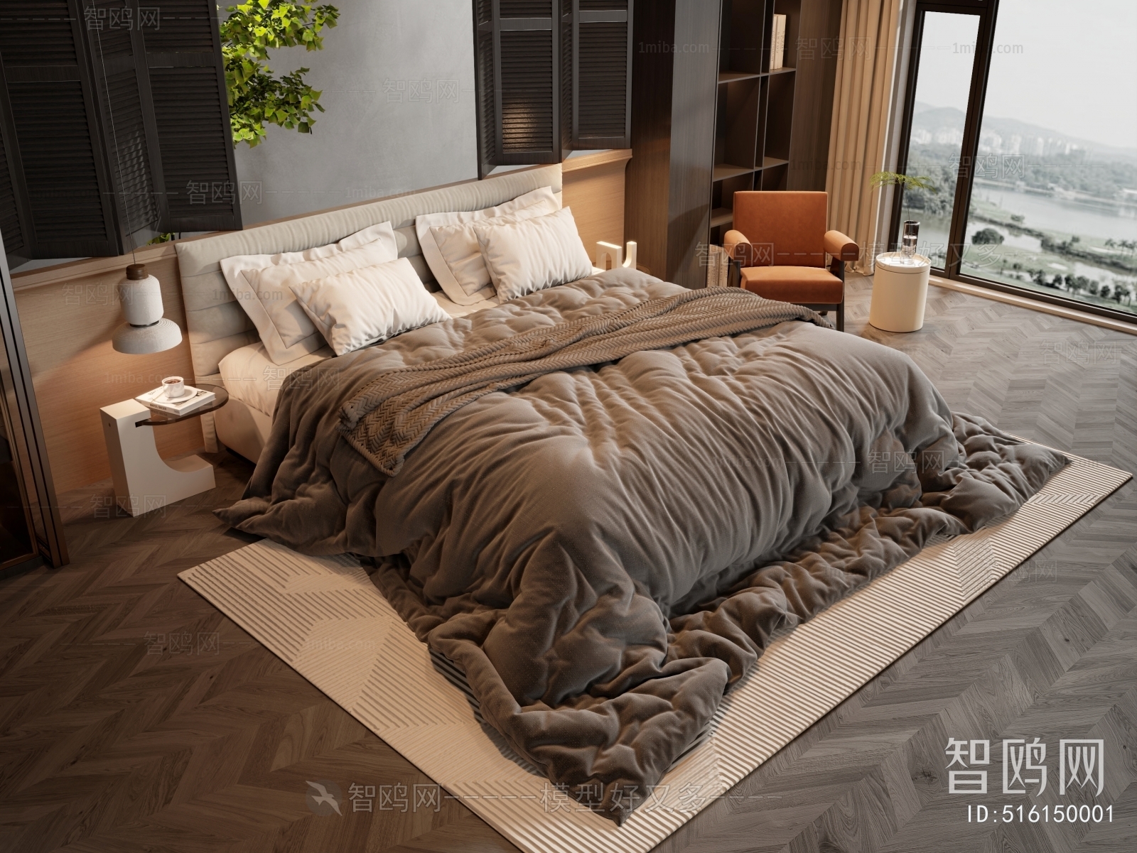 Modern Double Bed