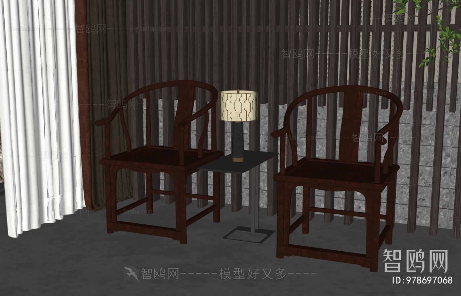 New Chinese Style Lounge Chair