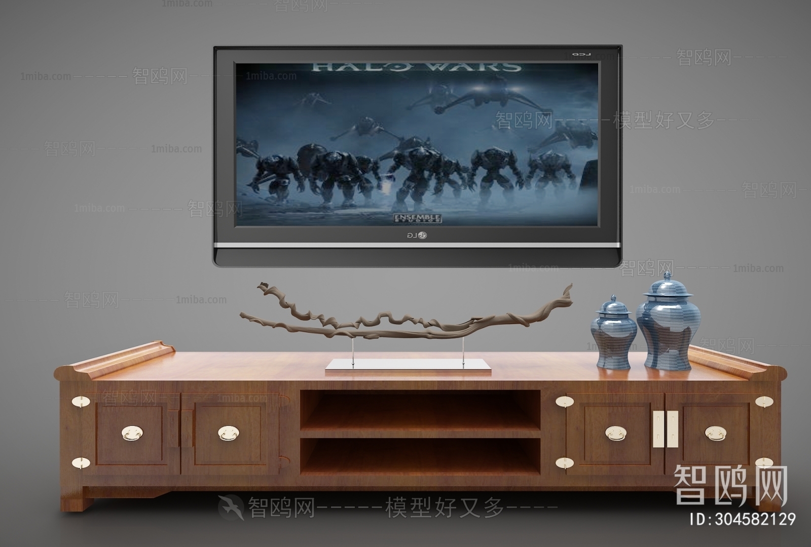 New Chinese Style TV Cabinet