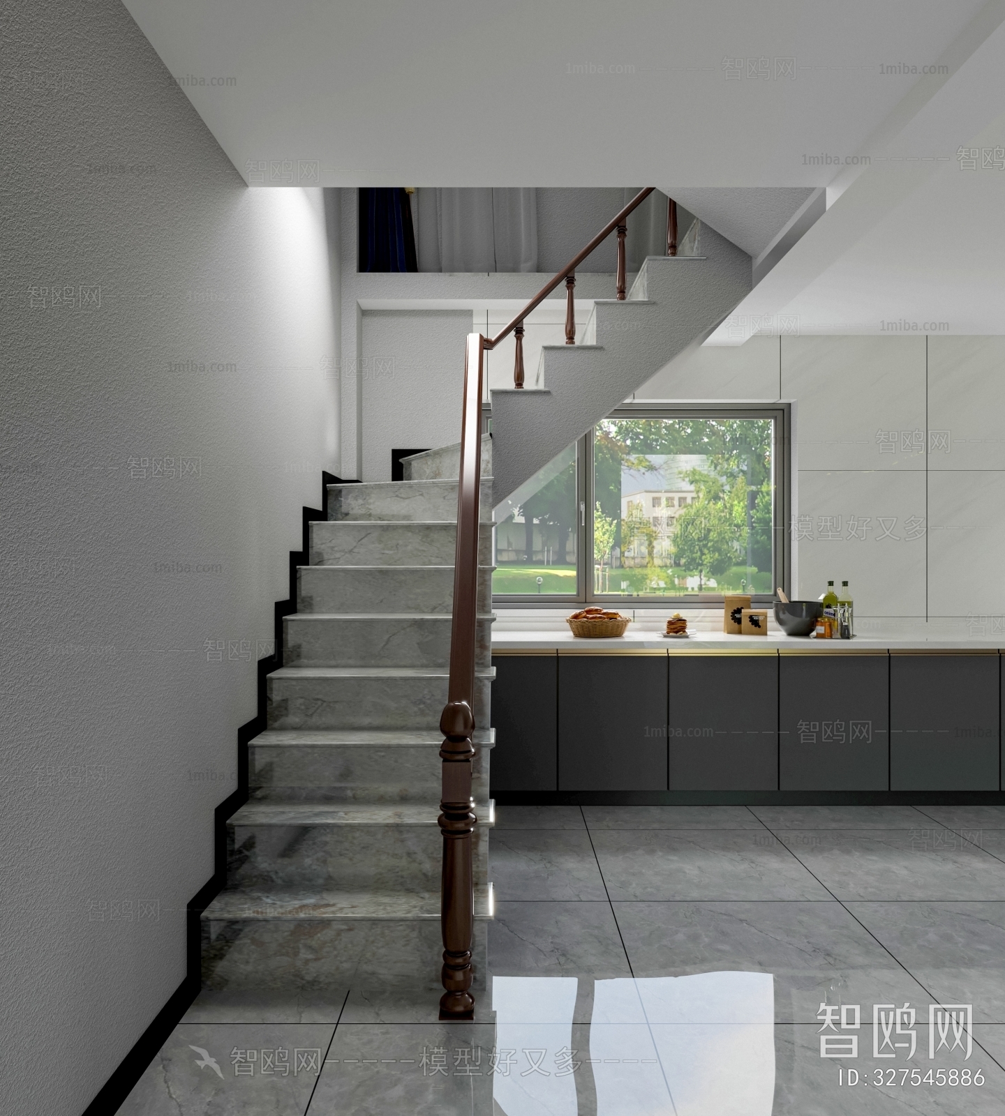 New Chinese Style Stairwell