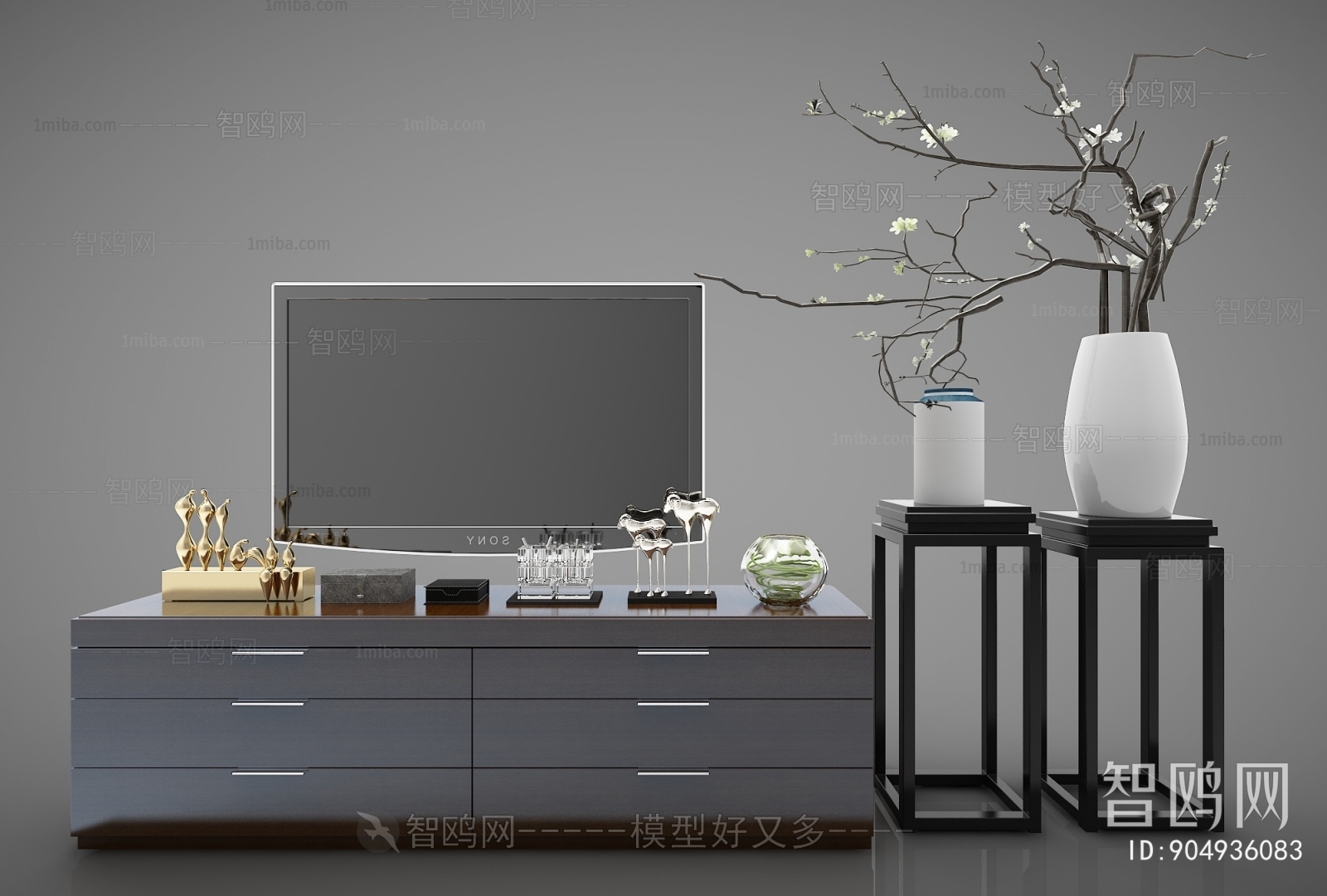 New Chinese Style TV Cabinet