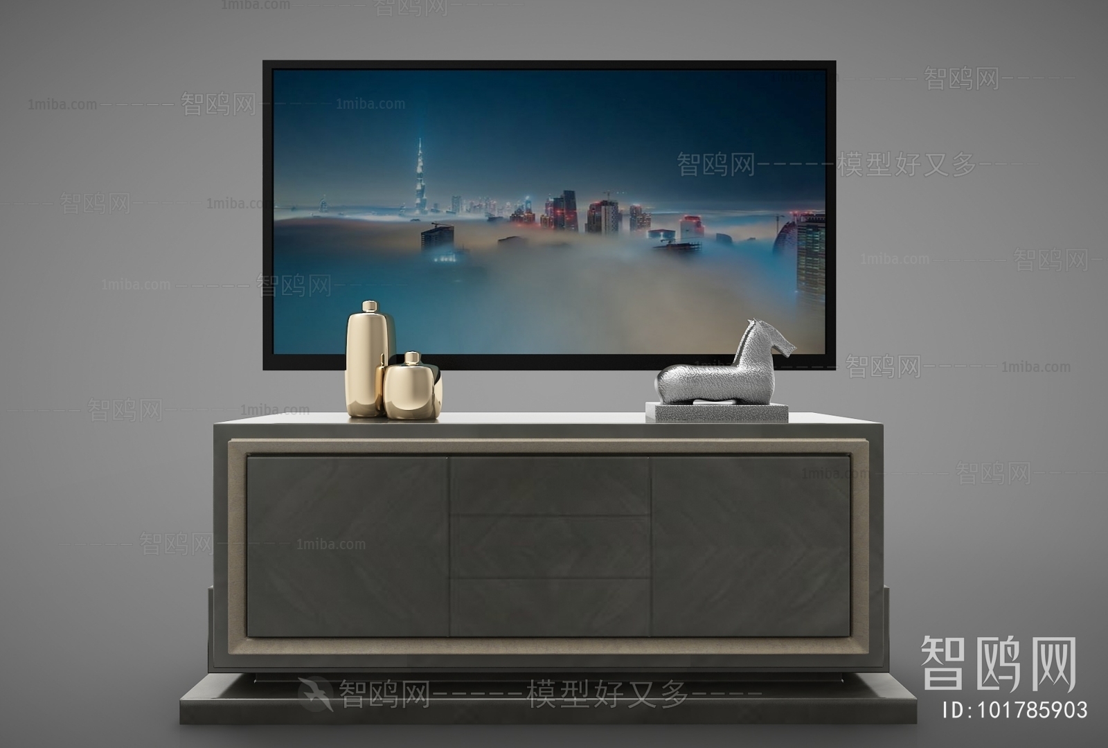 New Chinese Style TV Cabinet