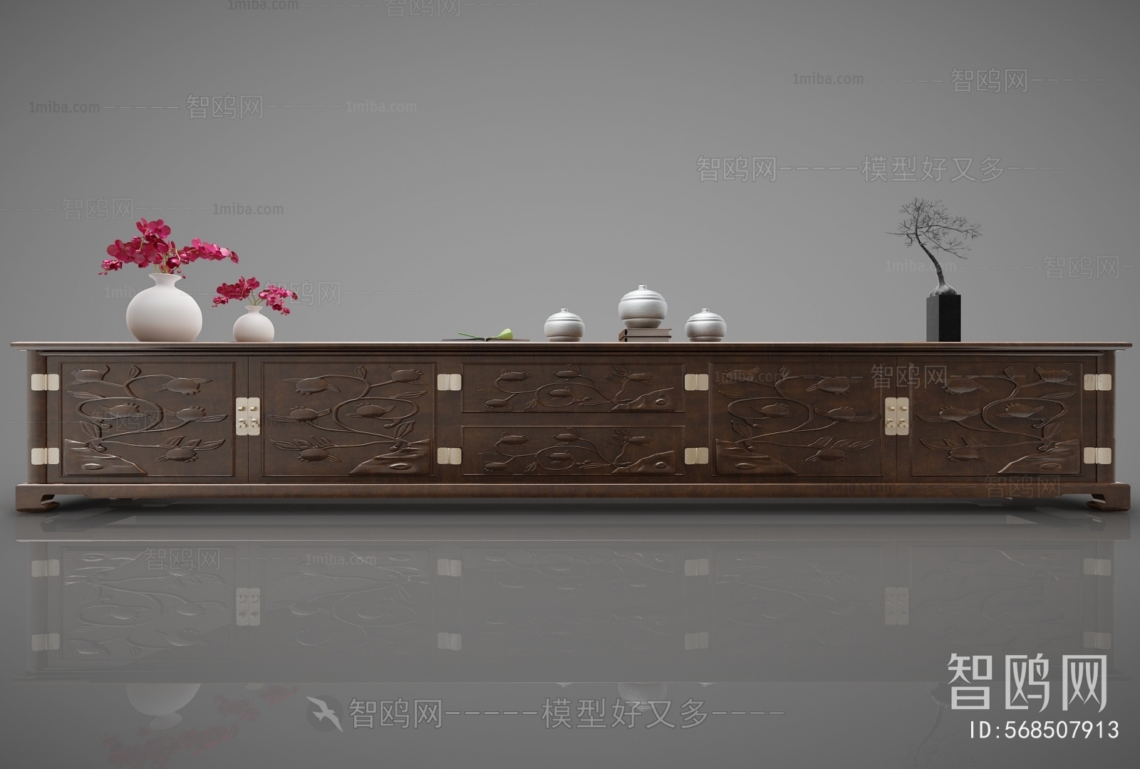 New Chinese Style TV Cabinet