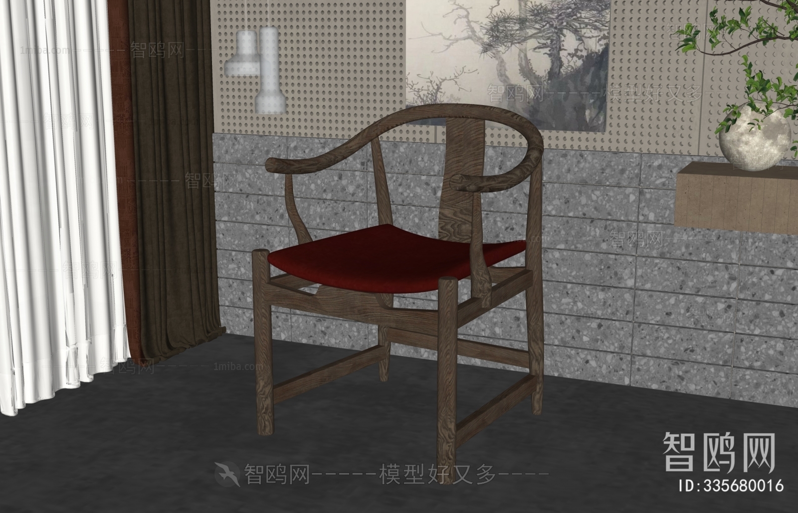 New Chinese Style Lounge Chair