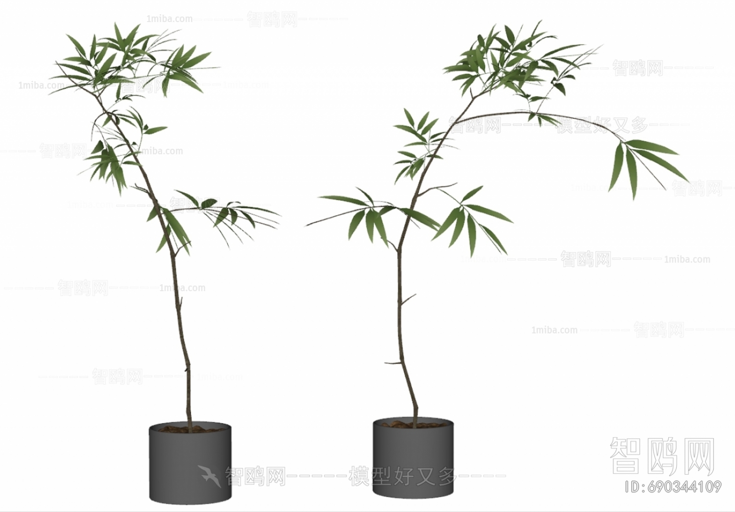 现代落地绿植盆栽