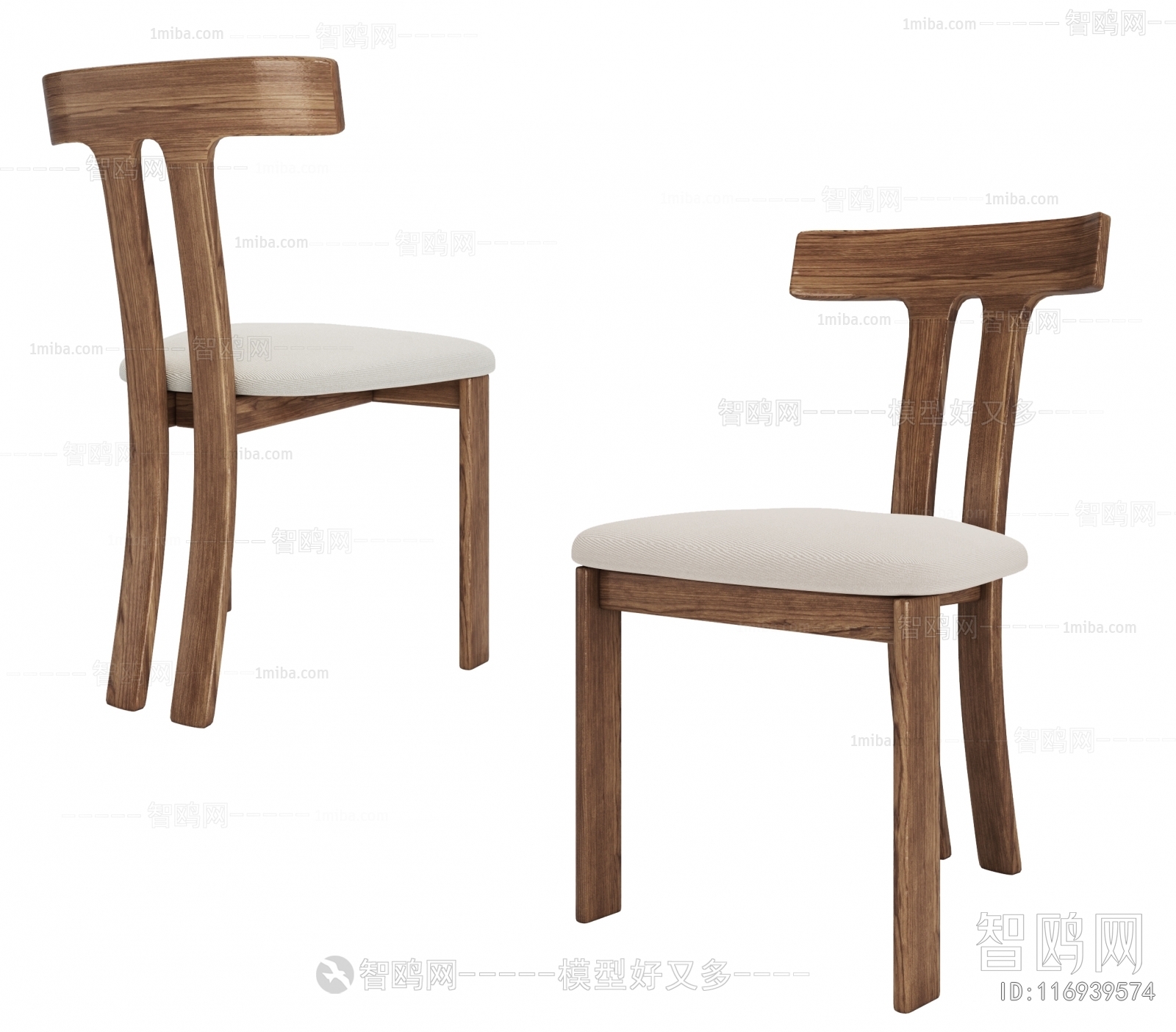 Wabi-sabi Style Single Chair