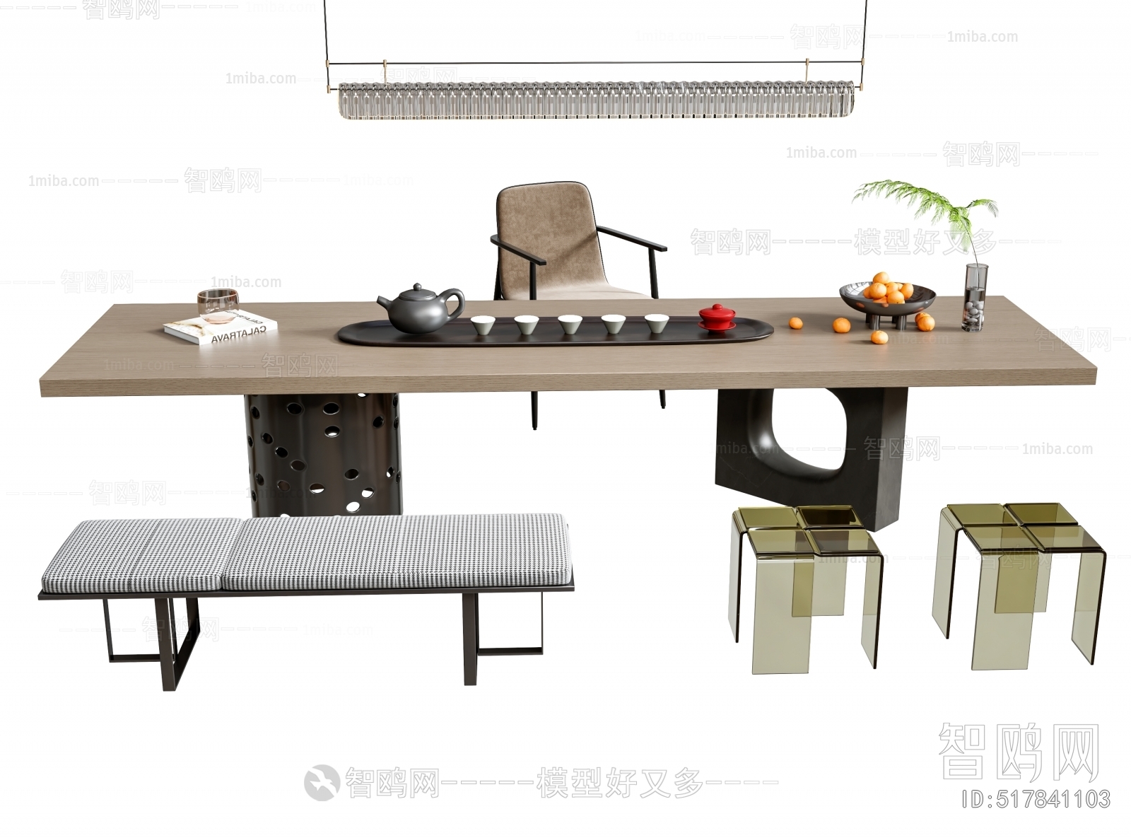 Modern New Chinese Style Tea Tables And Chairs