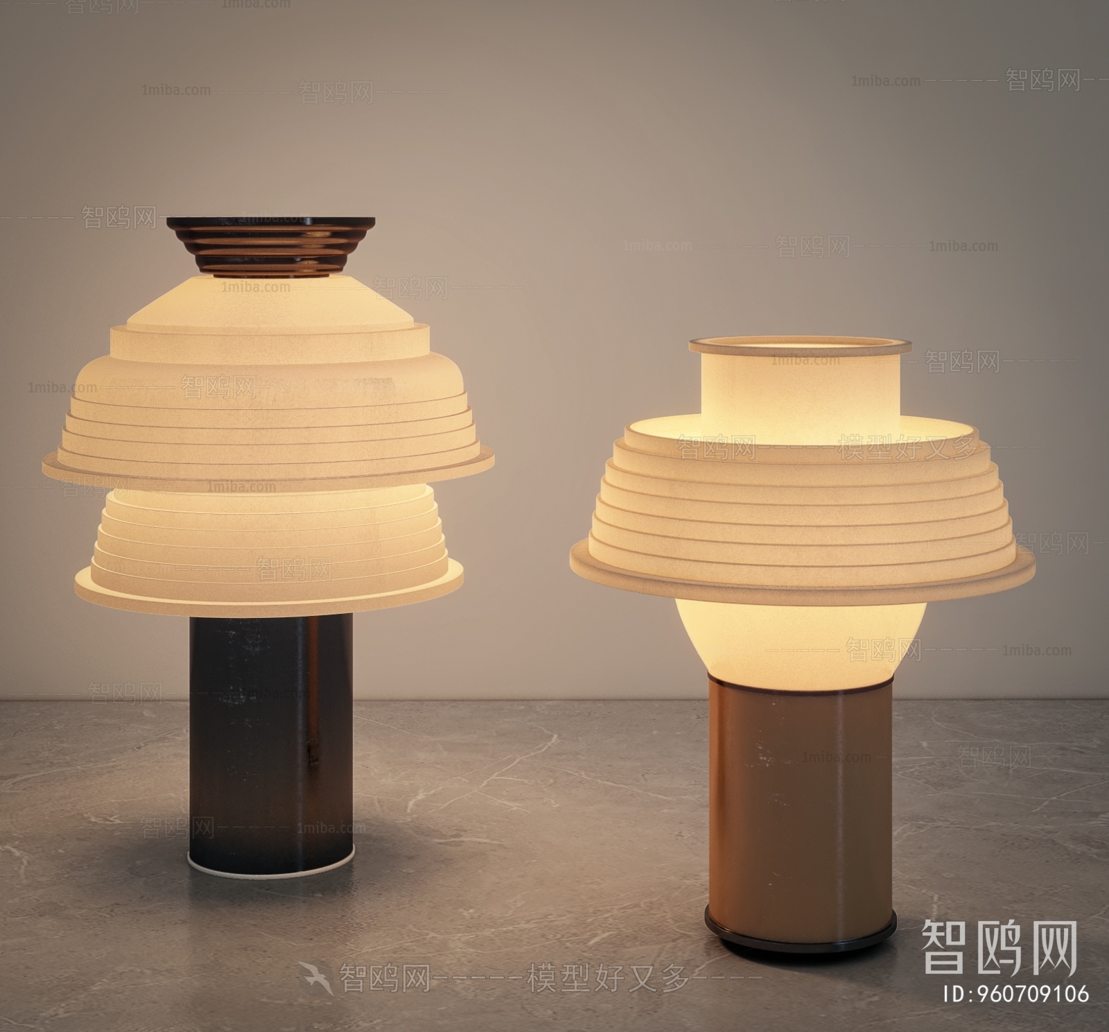 Modern Wabi-sabi Style Table Lamp