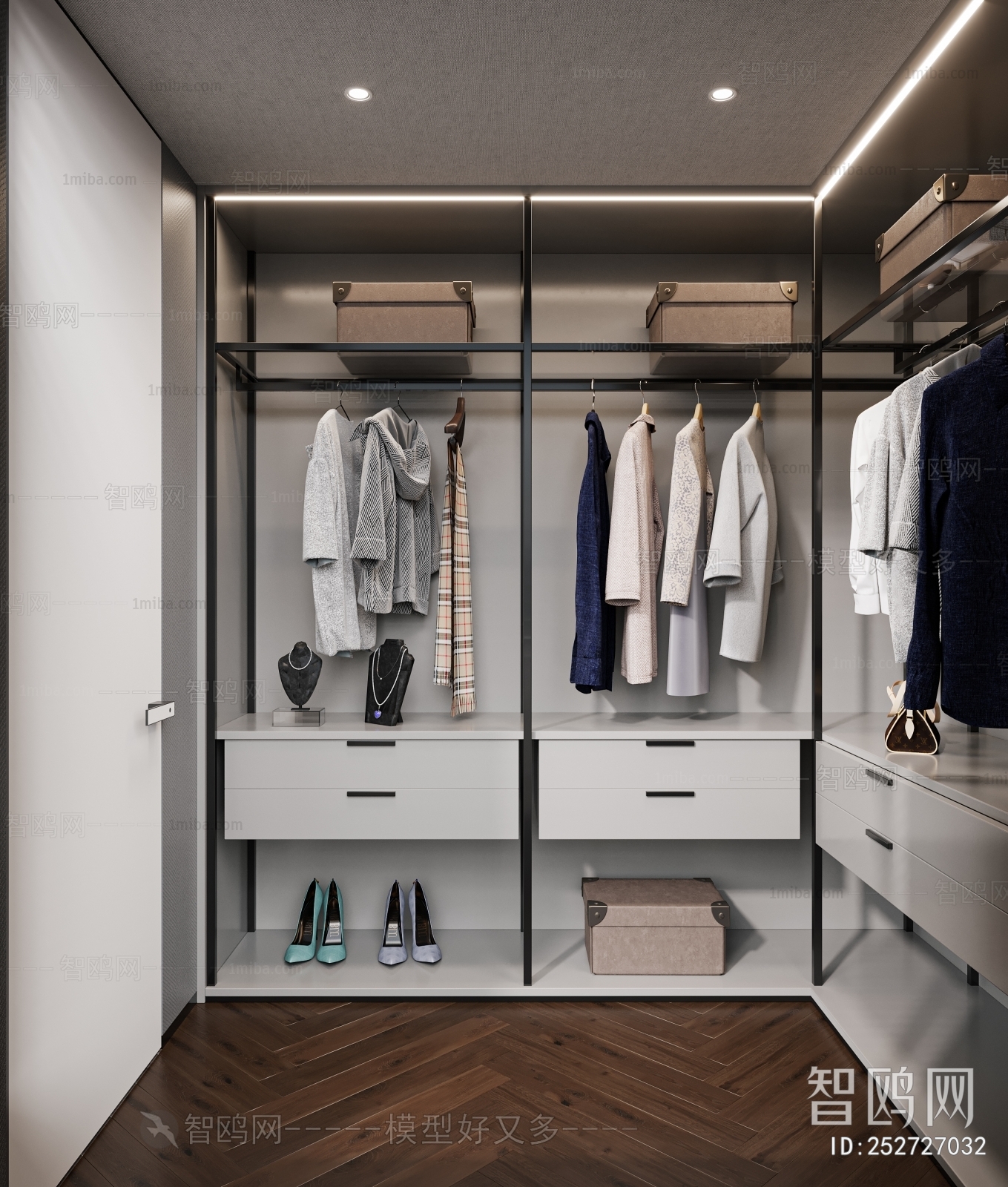 Modern Clothes Storage Area