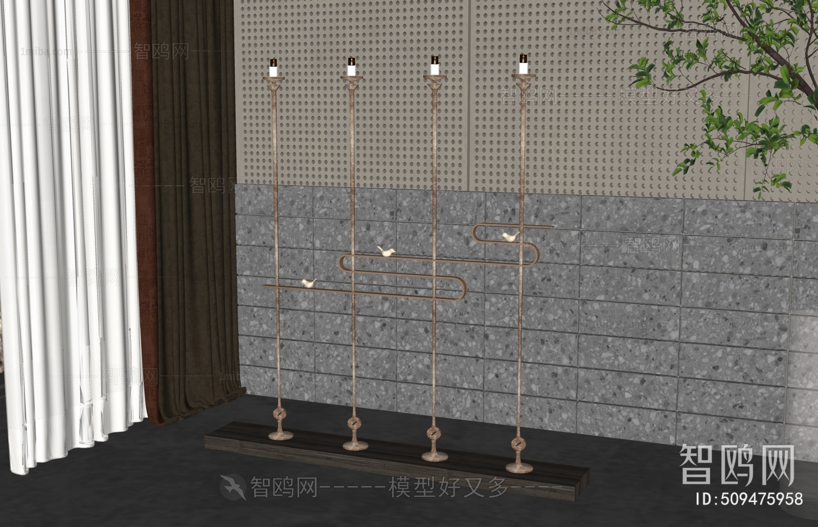 New Chinese Style Floor Lamp