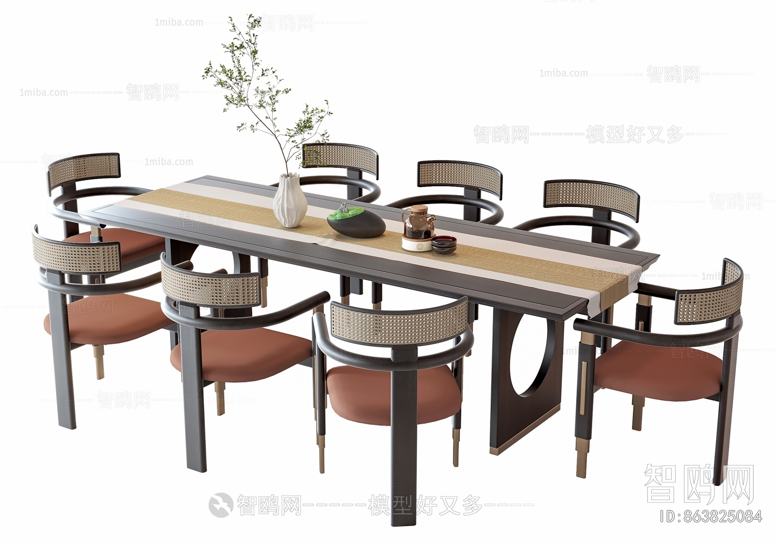 New Chinese Style Dining Table And Chairs