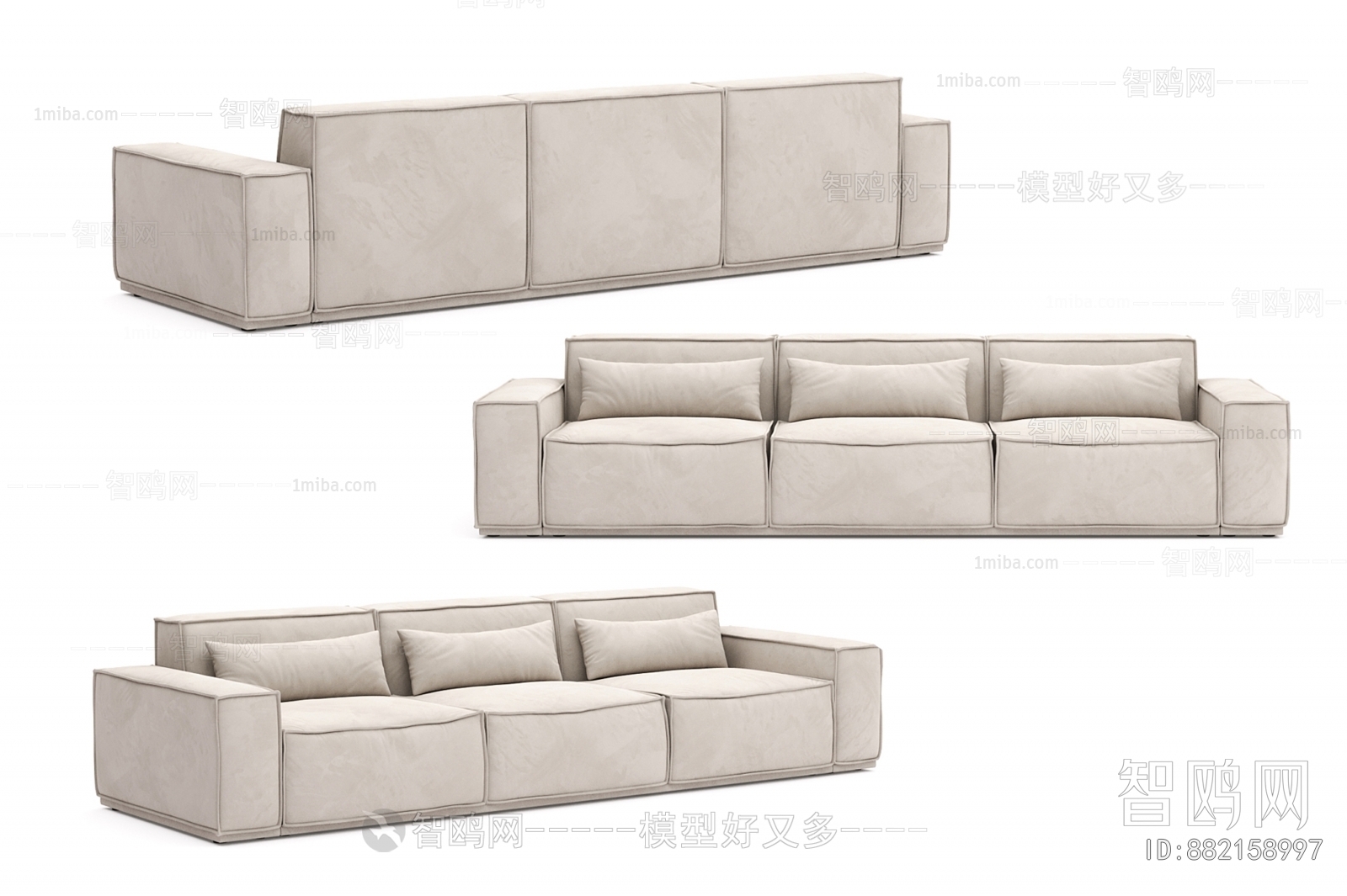 Modern Three-seat Sofa