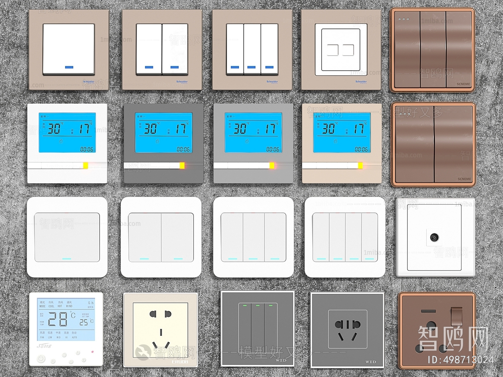 Modern Switch Socket Panel