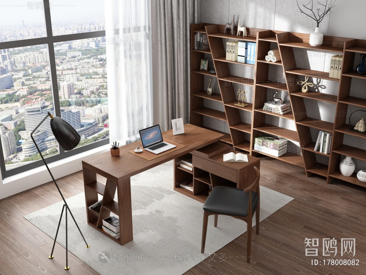 Nordic Style Computer Desk And Chair