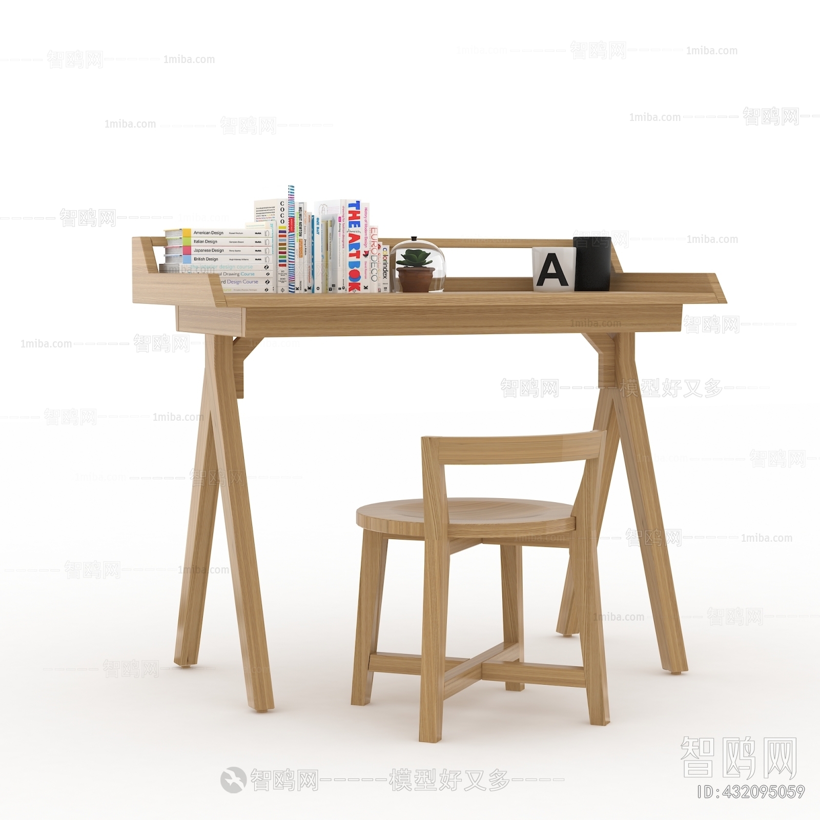 Nordic Style Computer Desk And Chair