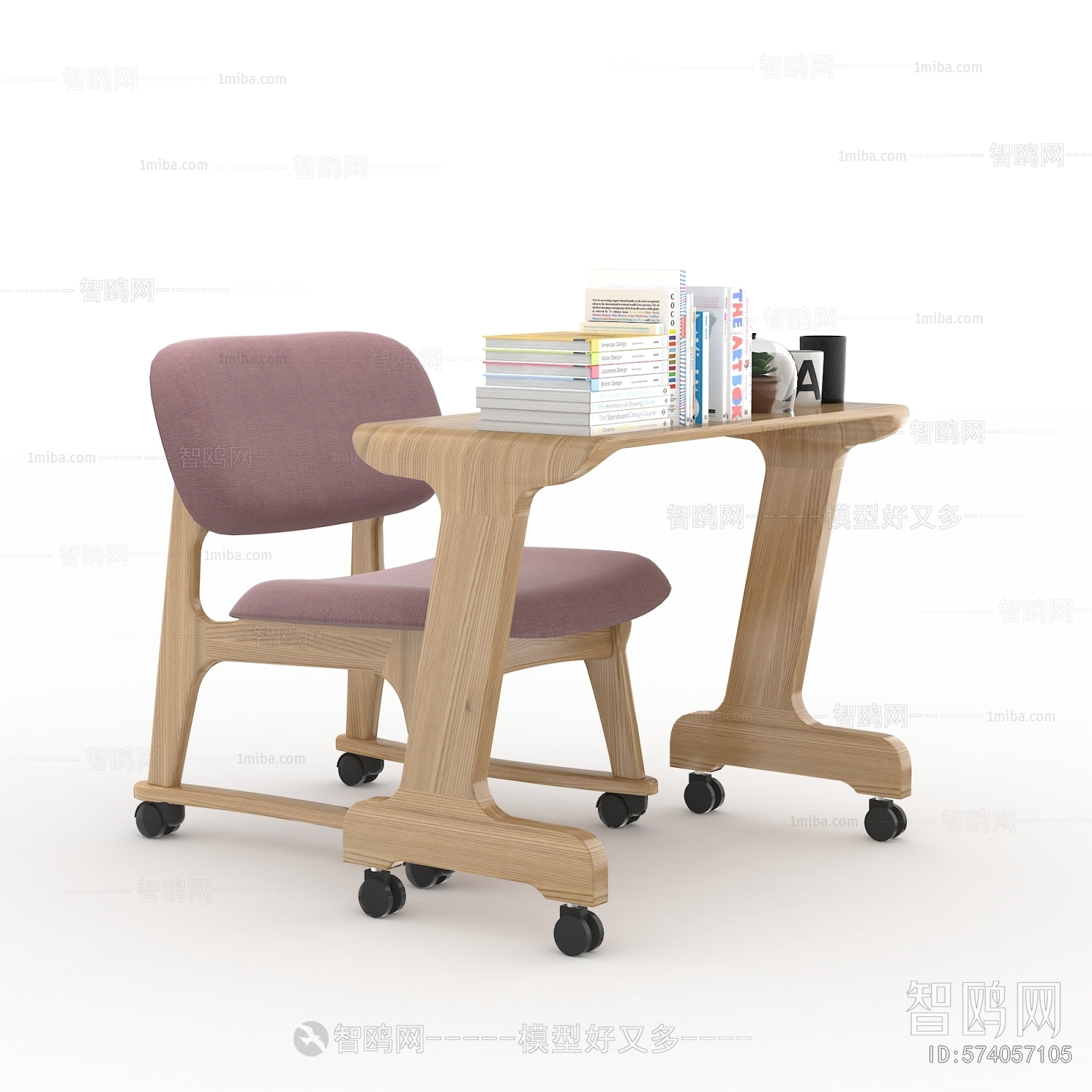 Nordic Style Computer Desk And Chair