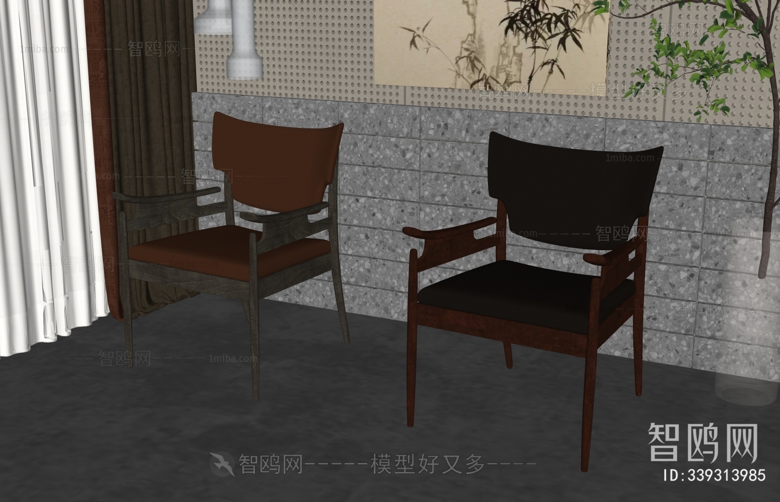 New Chinese Style Lounge Chair