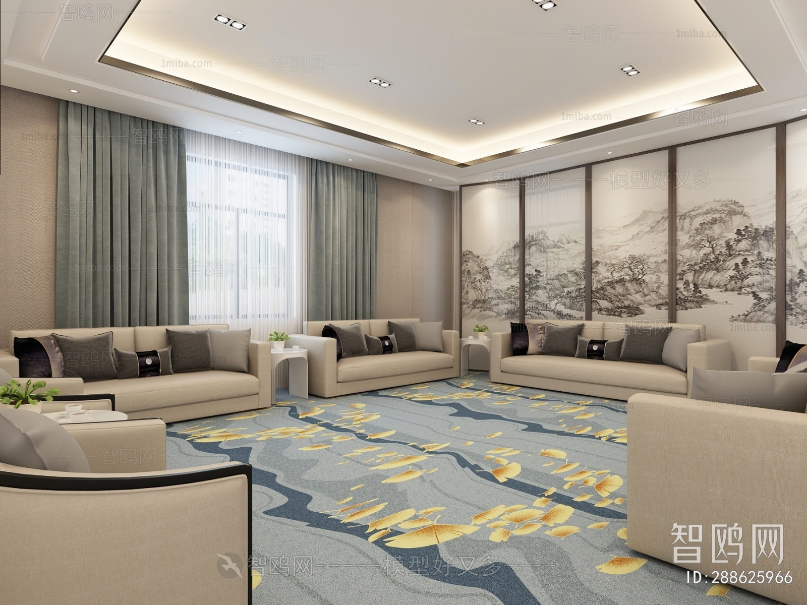 Modern New Chinese Style Reception Room