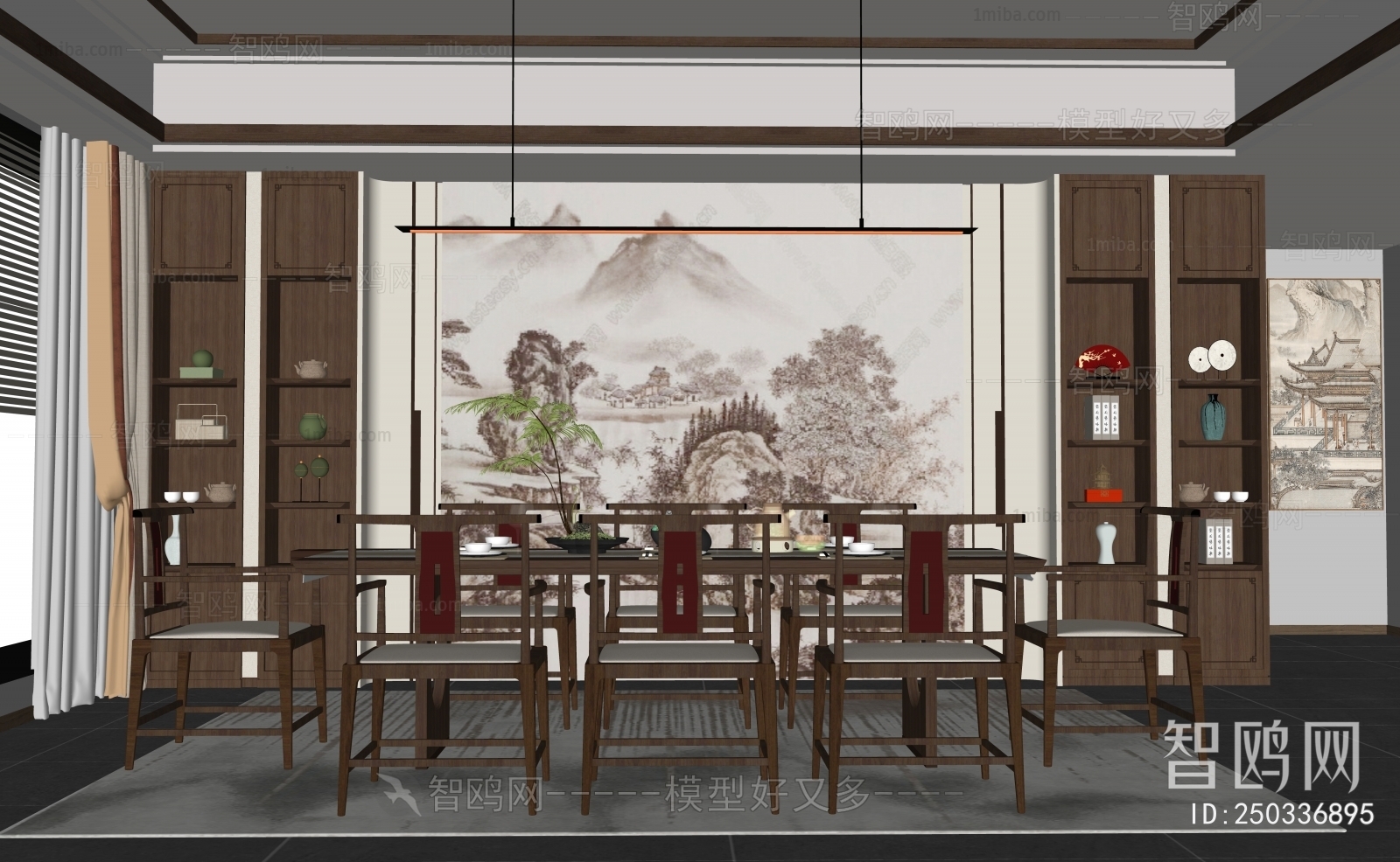 New Chinese Style Dining Room