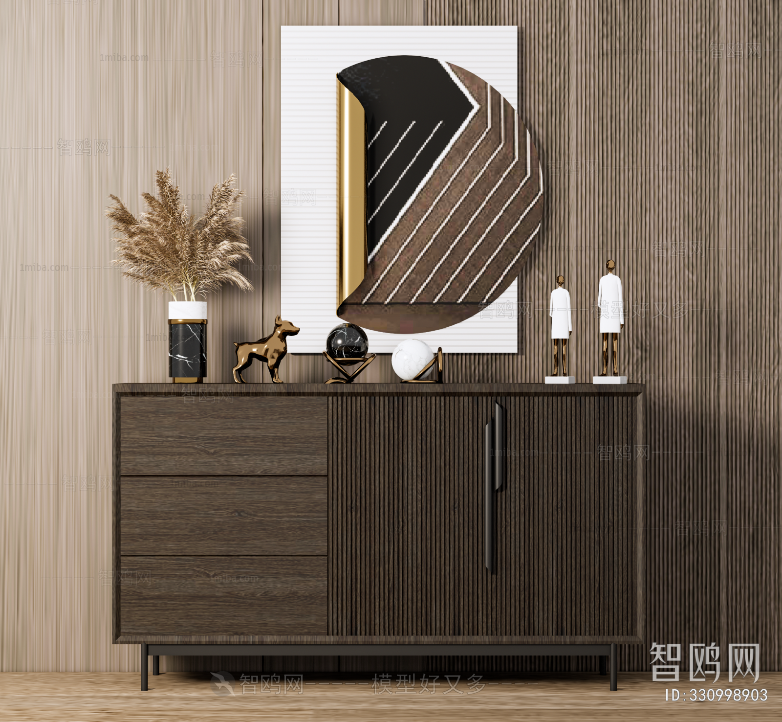 Wabi-sabi Style Side Cabinet/Entrance Cabinet