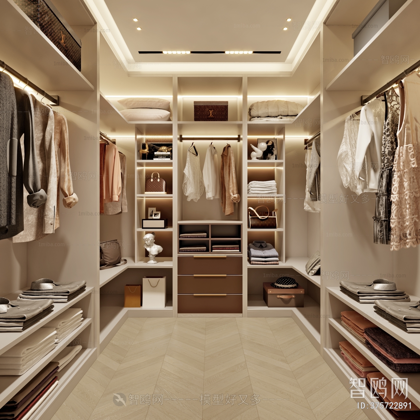 Modern Clothes Storage Area