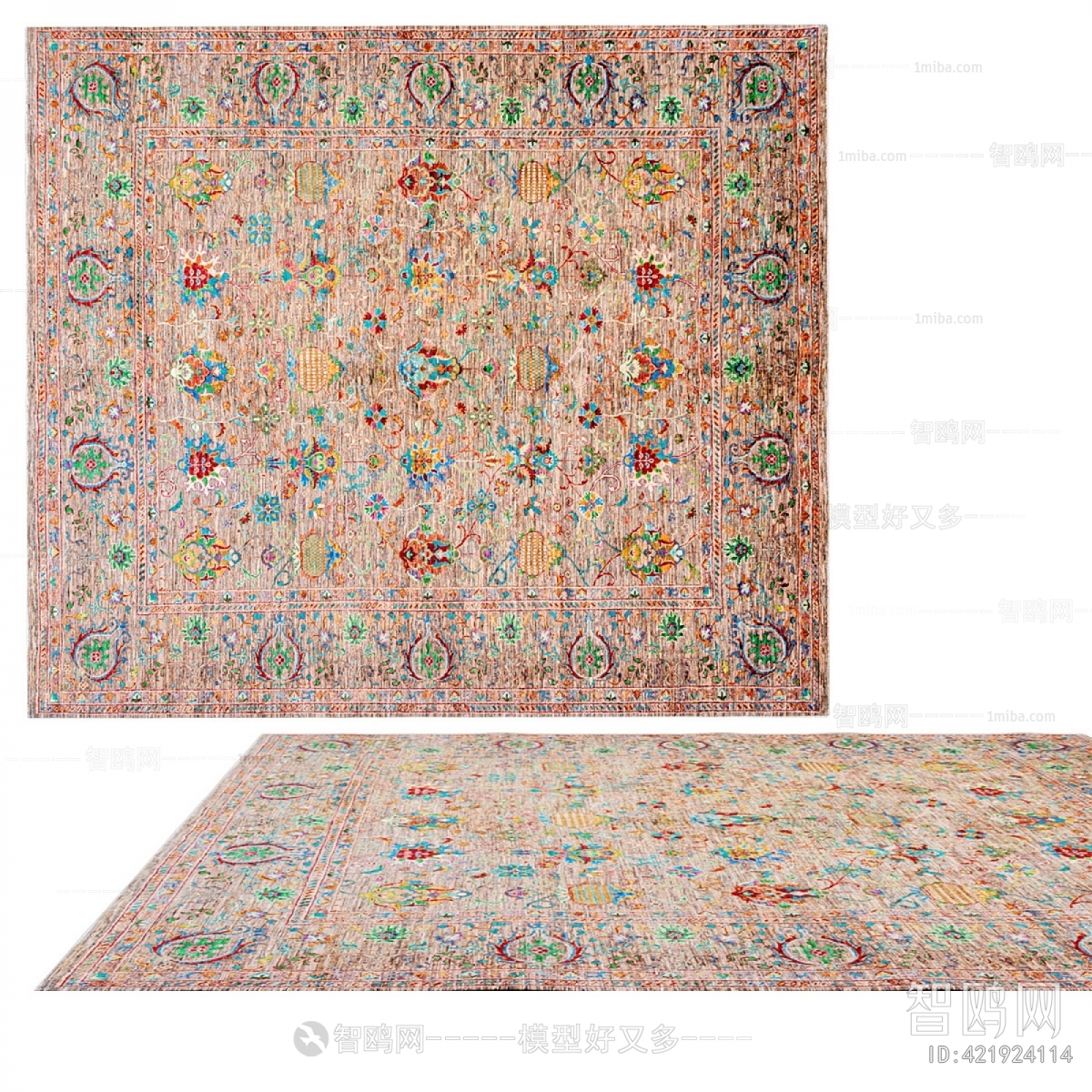 法式图案地毯