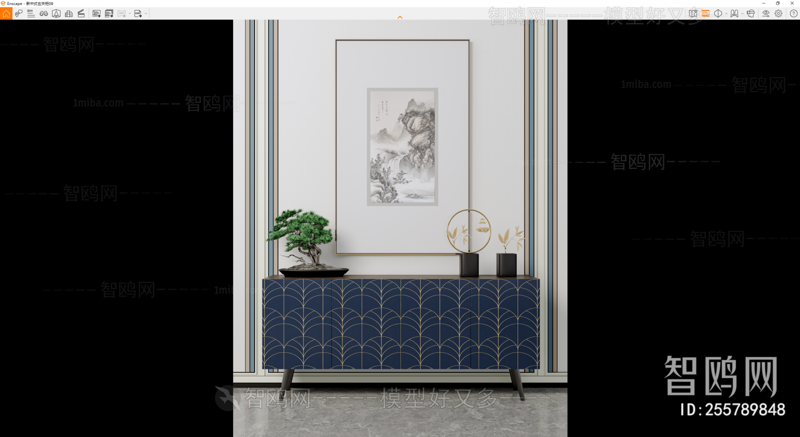 New Chinese Style Side Cabinet/Entrance Cabinet