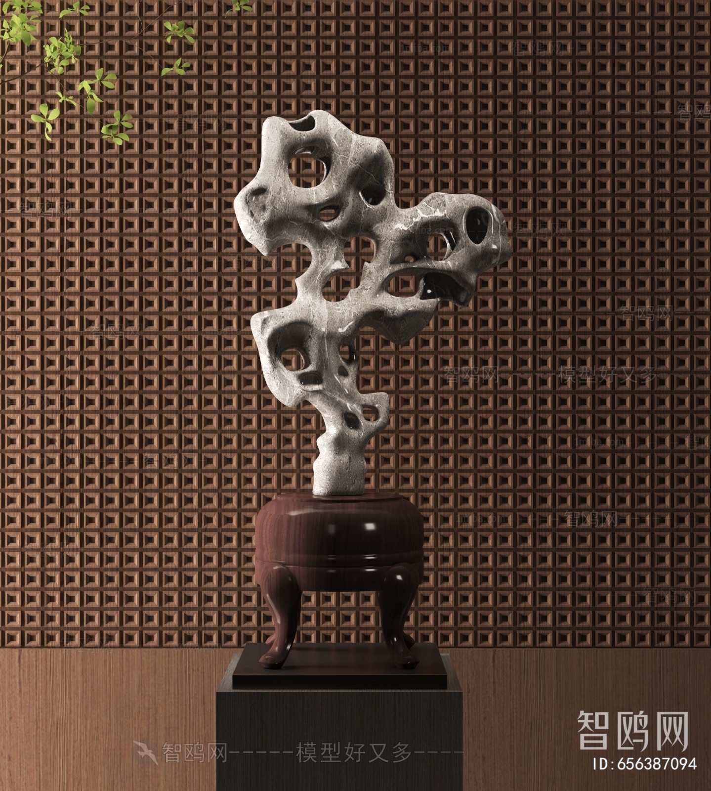 新中式太湖石雕塑摆件