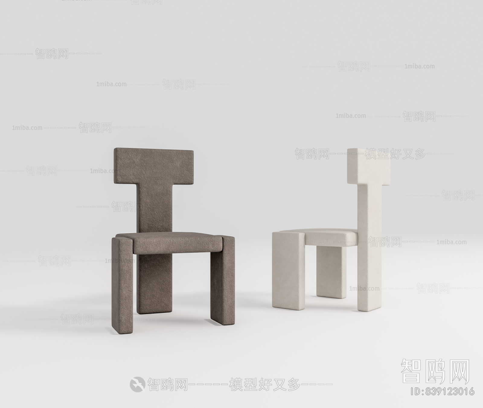 Modern Wabi-sabi Style Single Chair