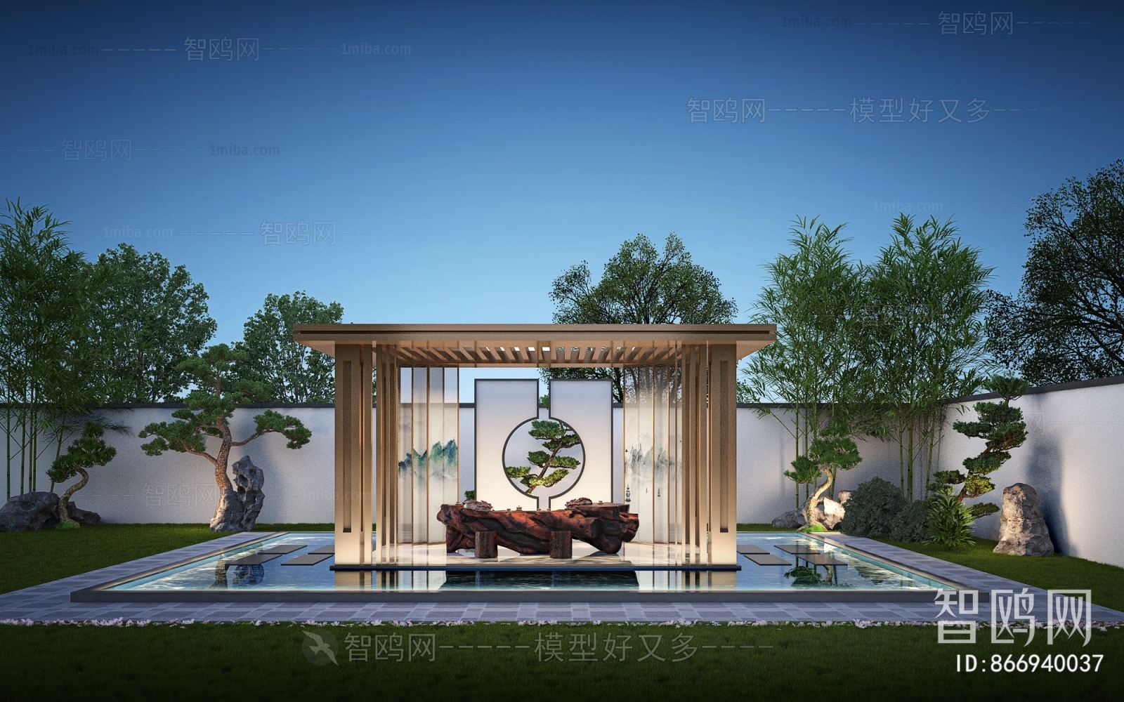 New Chinese Style Courtyard/landscape