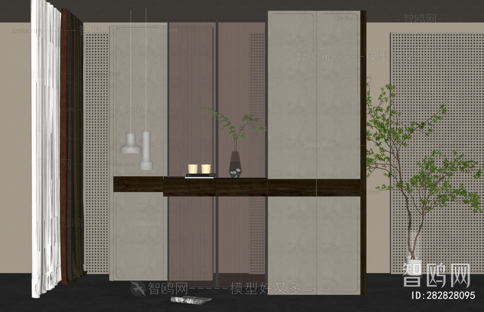 Modern Wabi-sabi Style Partition