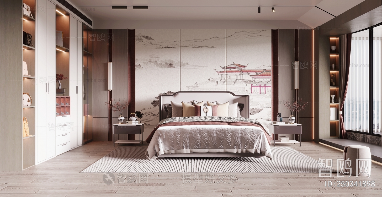 New Chinese Style Bedroom