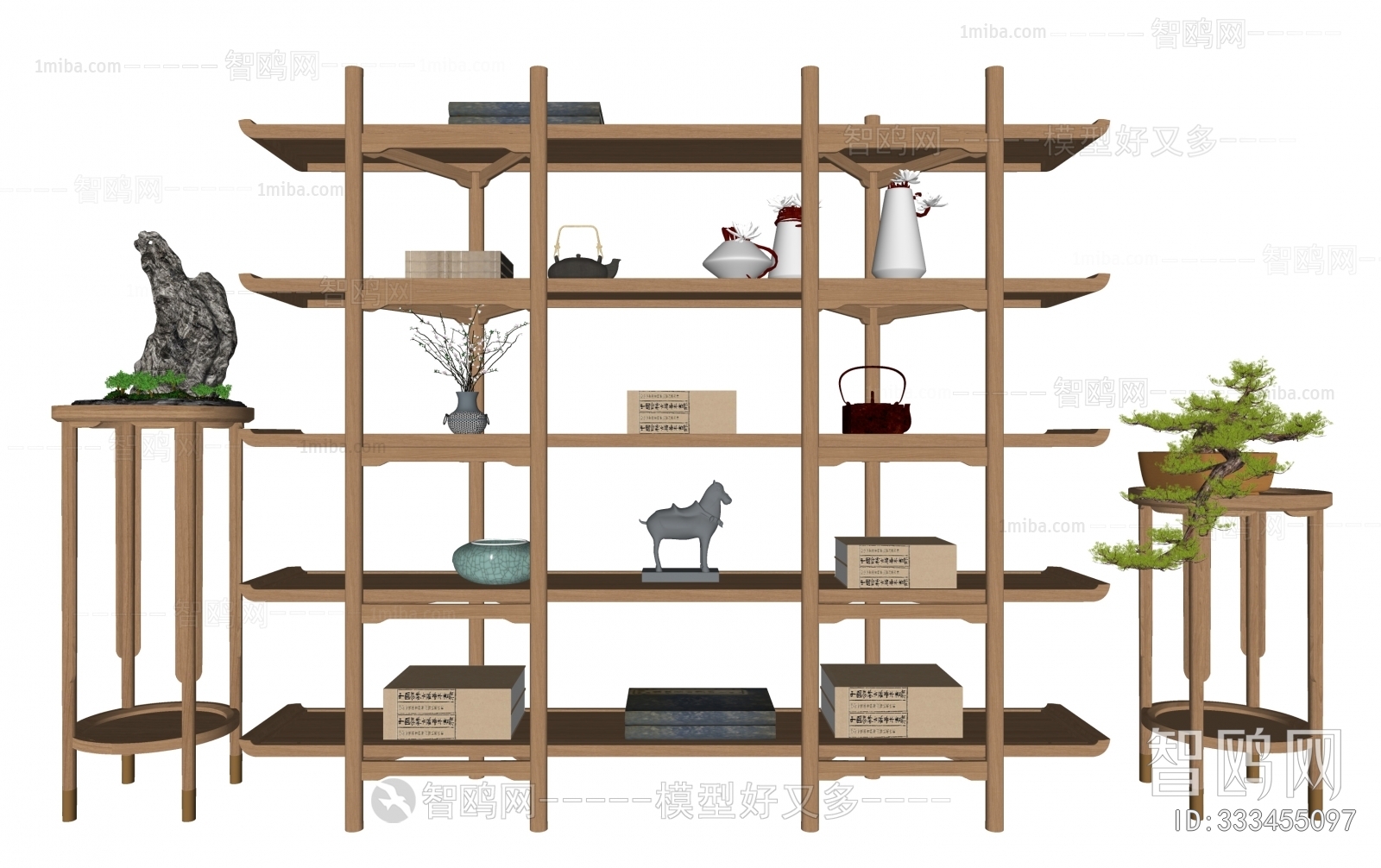 New Chinese Style Bookshelf