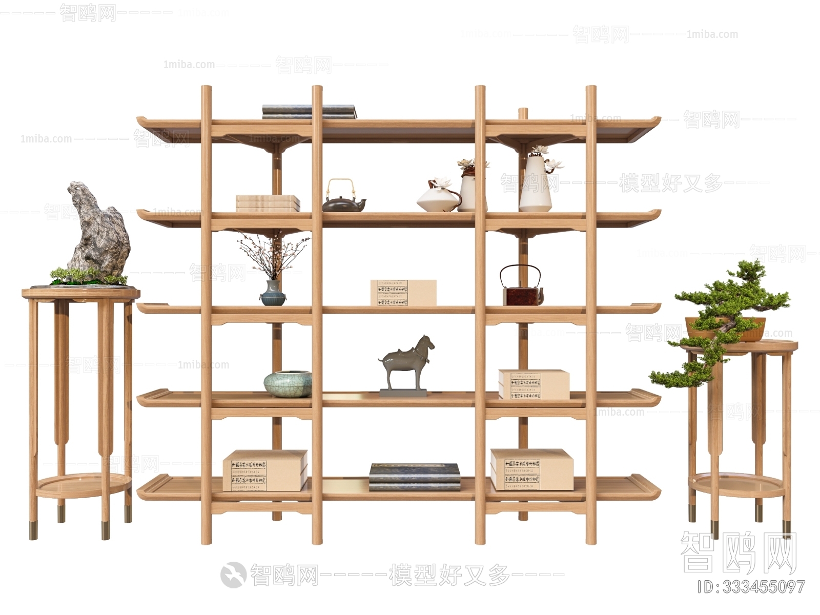 New Chinese Style Bookshelf