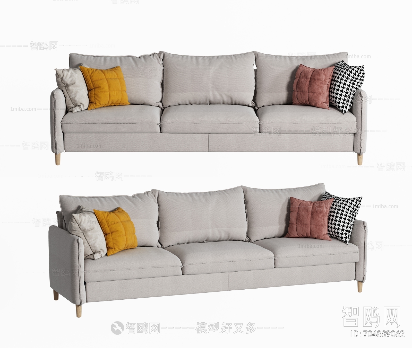 Modern Three-seat Sofa